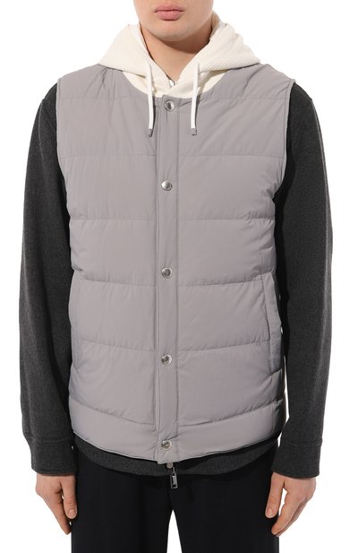 Пуховый жилет BRUNELLO CUCINELLI, арт. MM4037346G, фото 3