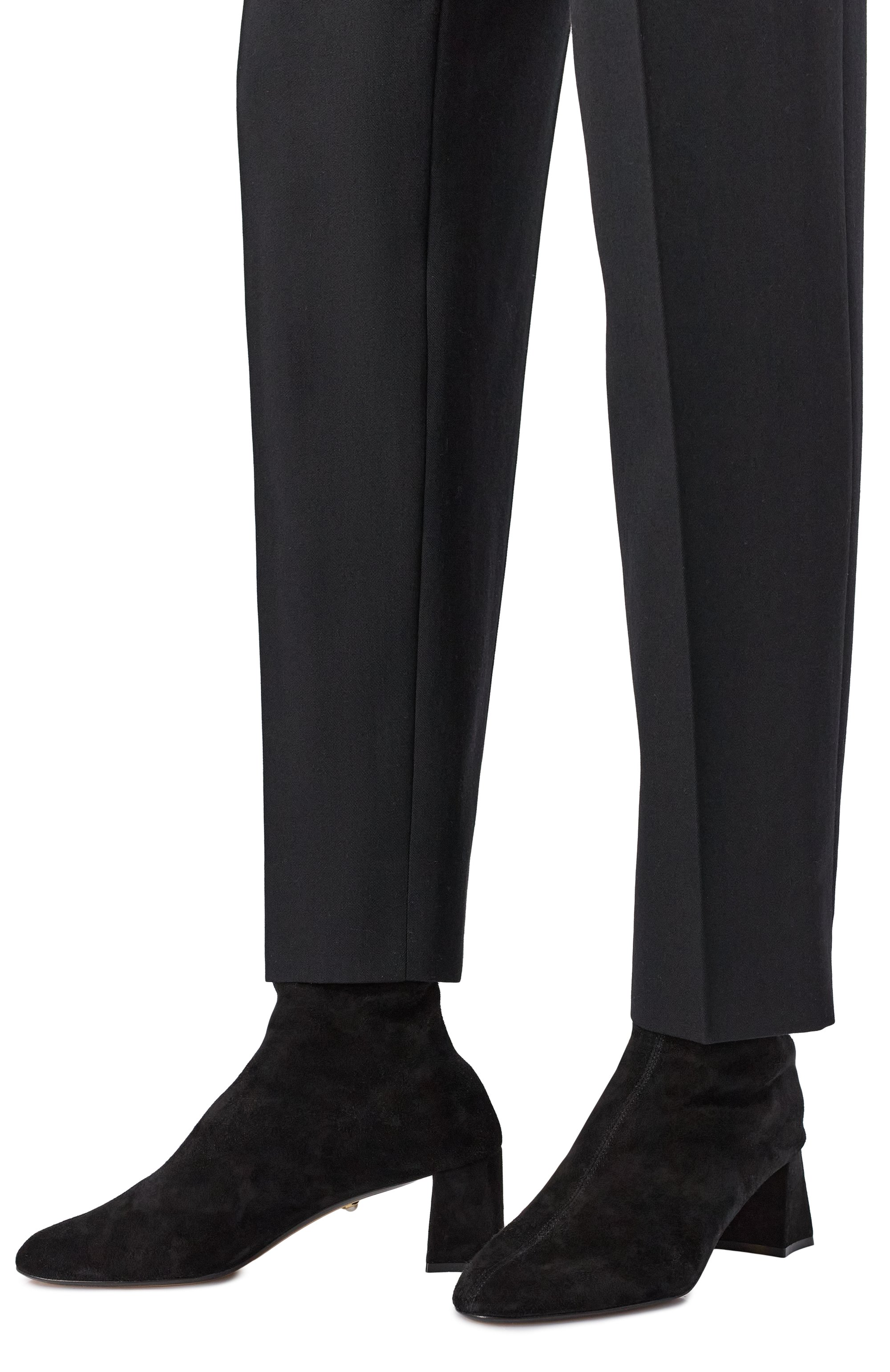 Замшевые ботильоны jive 60 ALEVI MILANO, арт. L26W7002.K.0363997/BL0CK SUEDE STRETCH, фото 2