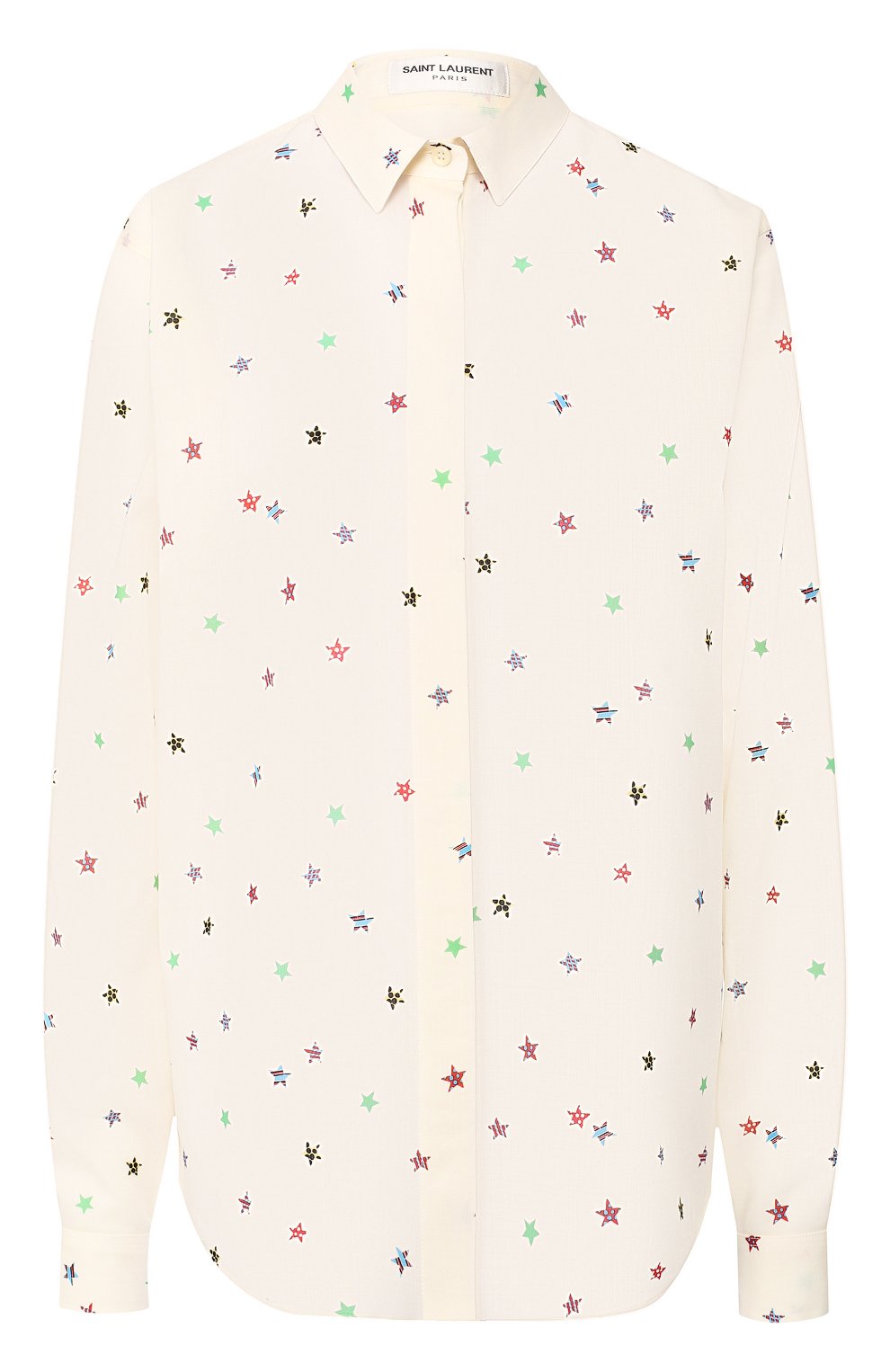 Шерстяная блузка SAINT LAURENT кремового цвета по цене 134500 руб., арт. 512192/Y395U, фото 1 Шерстяная блузка SAINT LAURENT, арт. 512192/Y395U, фото 1