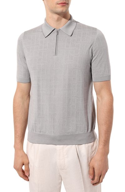 Поло из хлопка и шелка ZILLI, арт. MBZ-PZ112-REGI1/MC01, фото 3