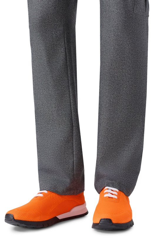 Текстильные кроссовки Kiton USSFITN0080974 Оранжевый  USSFITN0080974 Фото 3