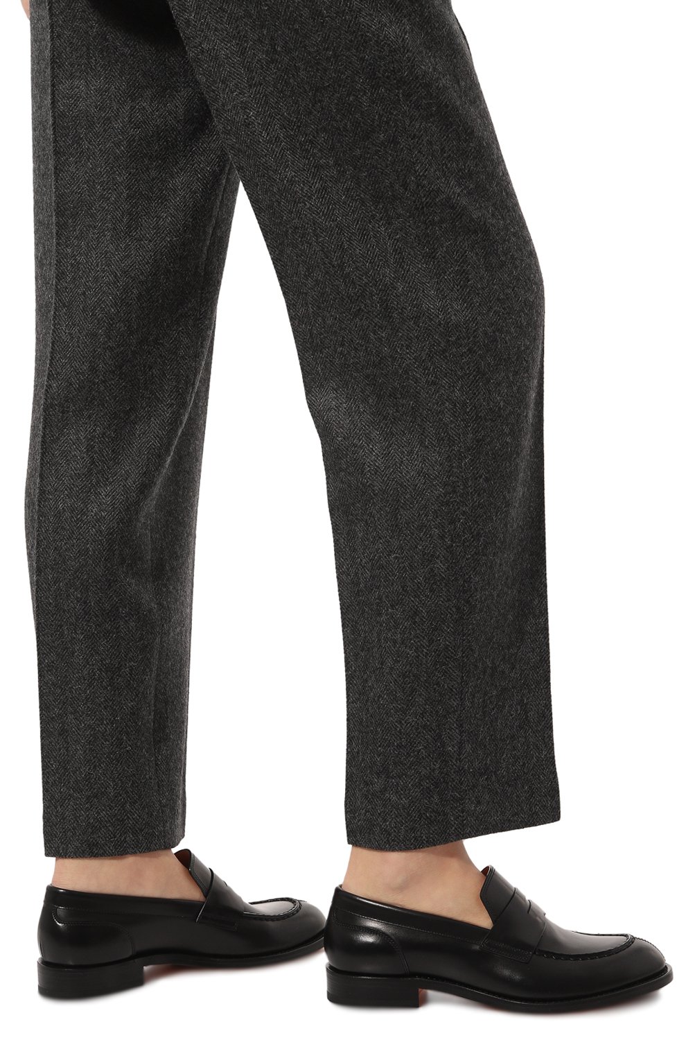 Кожаные пенни-лоферы SANTONI черного цвета по цене 68600 руб., арт. WUFL70432BJ2BSV4N01, фото 3 Кожаные пенни-лоферы SANTONI, арт. WUFL70432BJ2BSV4N01, фото 3