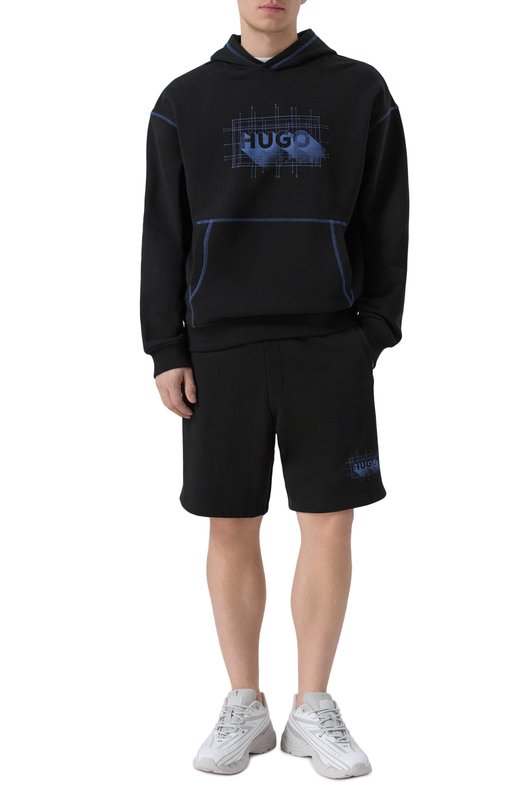 Хлопковые шорты HUGO Blue 50553499 Чёрный  50553499 Фото 2