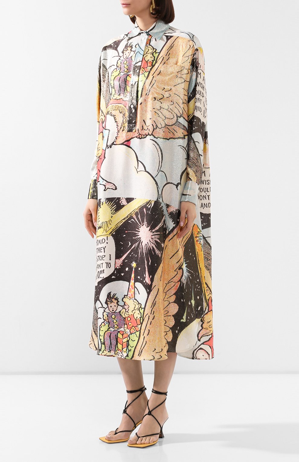 Платье из шелка и шерсти LANVIN, арт. RW-DR372I-4490-E20, фото 3