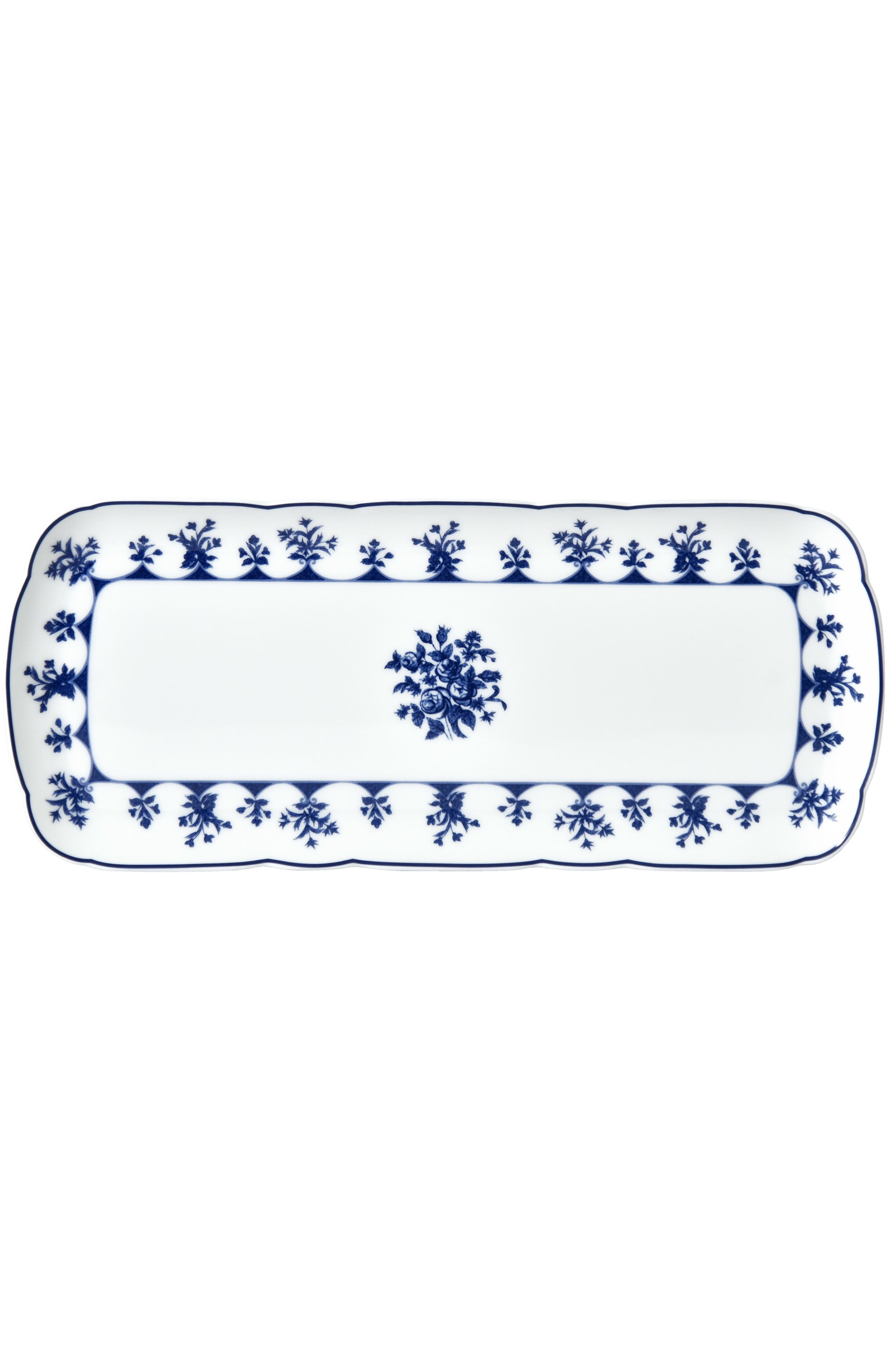 Блюдо для торта прямоугольное chateaubriand BERNARDAUD синего цвета по цене 49950 руб., арт. 2595/95, фото 1 Блюдо для торта прямоугольное chateaubriand BERNARDAUD, арт. 2595/95, фото 1