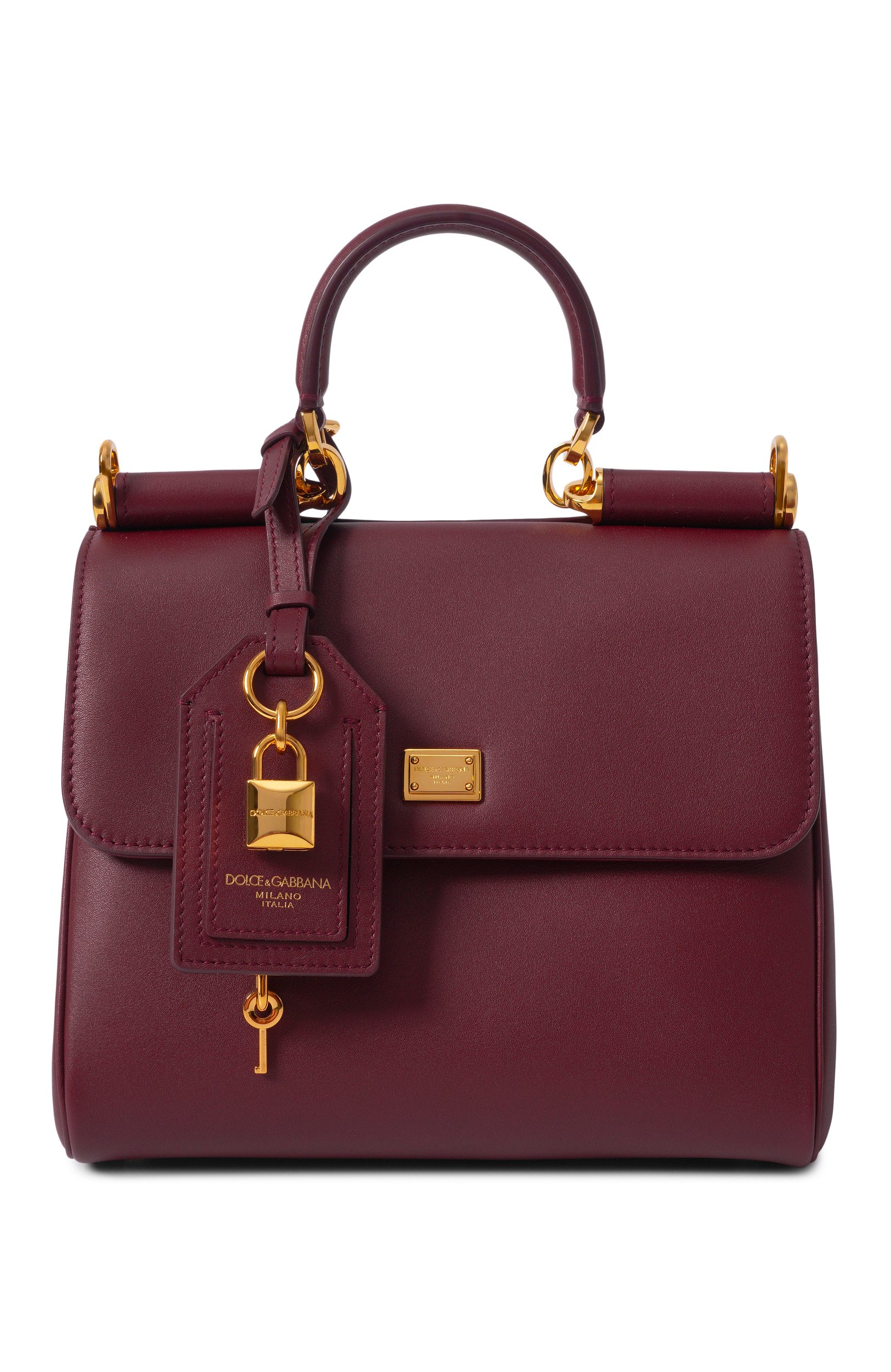 Сумка my sicily DOLCE & GABBANA бордового цвета по цене 313500 руб., арт. BB7781/B7321, фото 1 Сумка my sicily DOLCE & GABBANA, арт. BB7781/B7321, фото 1