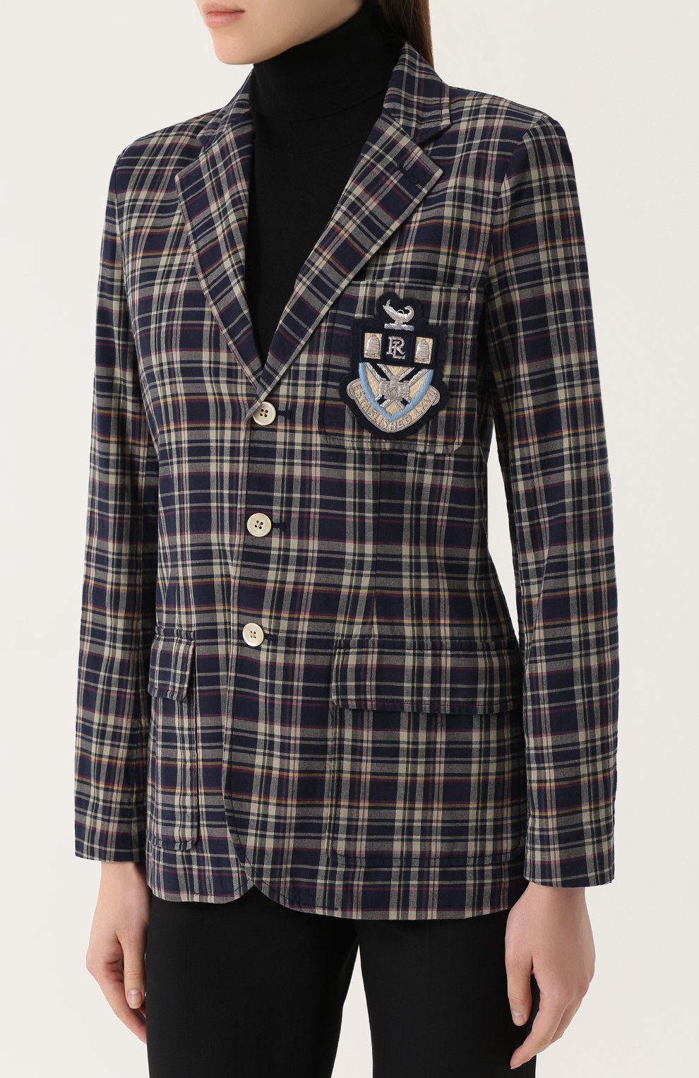 Приталенный жакет в клетку POLO RALPH LAUREN, арт. 211663538, фото 3