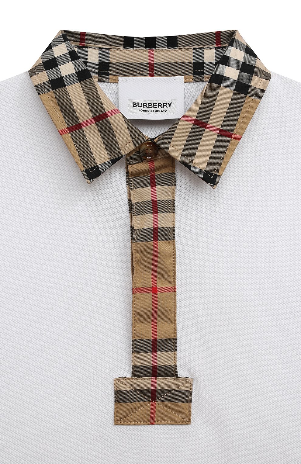 Хлопковое поло BURBERRY, арт. 8051774, фото 3