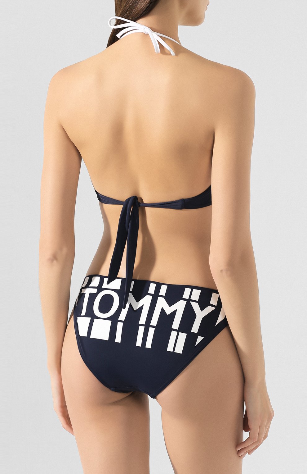 Бра-бандо TOMMY HILFIGER синего цвета по цене 4990 руб., арт. UW0UW01785, фото 3 Бра-бандо TOMMY HILFIGER, арт. UW0UW01785, фото 3