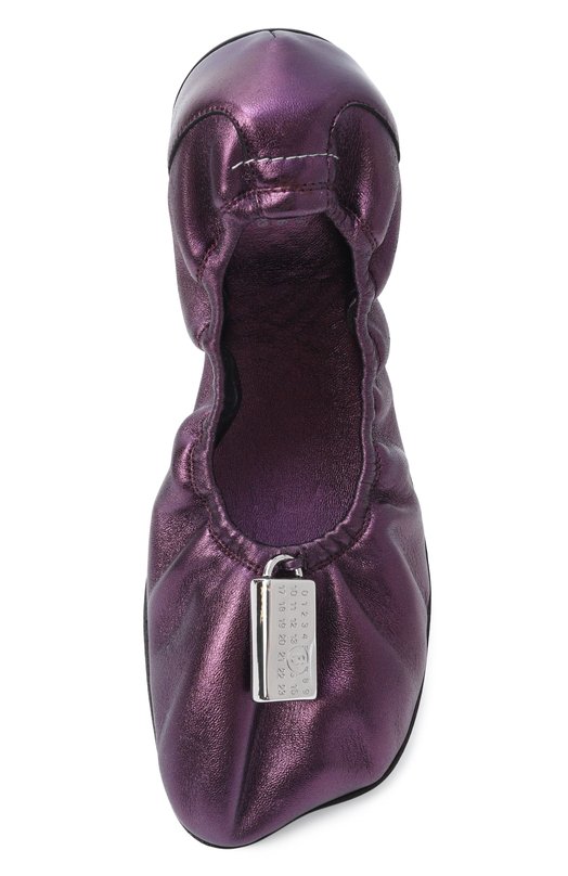 Кожаные балетки Numeric MM6 S59WZ0106/P7703 Фиолетовый  S59WZ0106/P7703 Фото 6