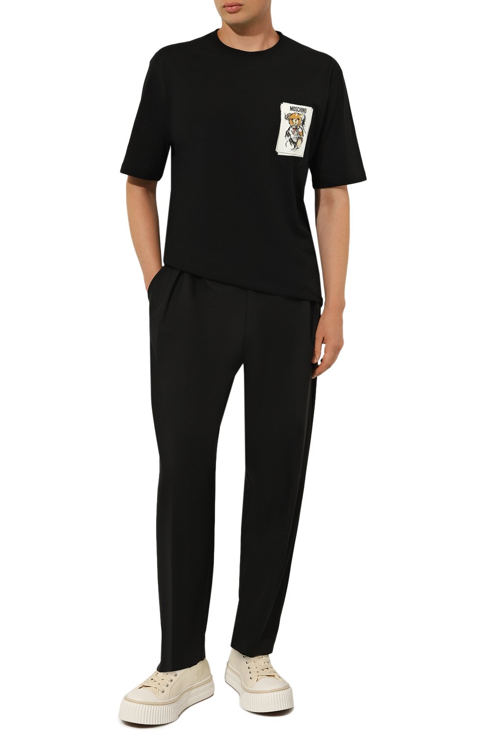 Хлопковая футболка MOSCHINO, арт. V0713/5241, фото 2
