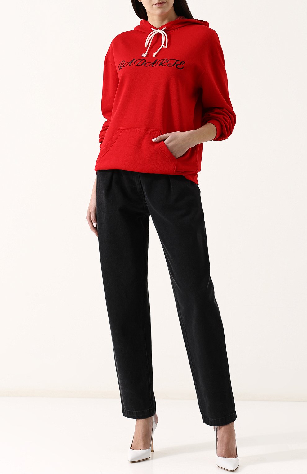 Однотонная толстовка с логотипом бренда RODARTE, арт. E104, фото 2