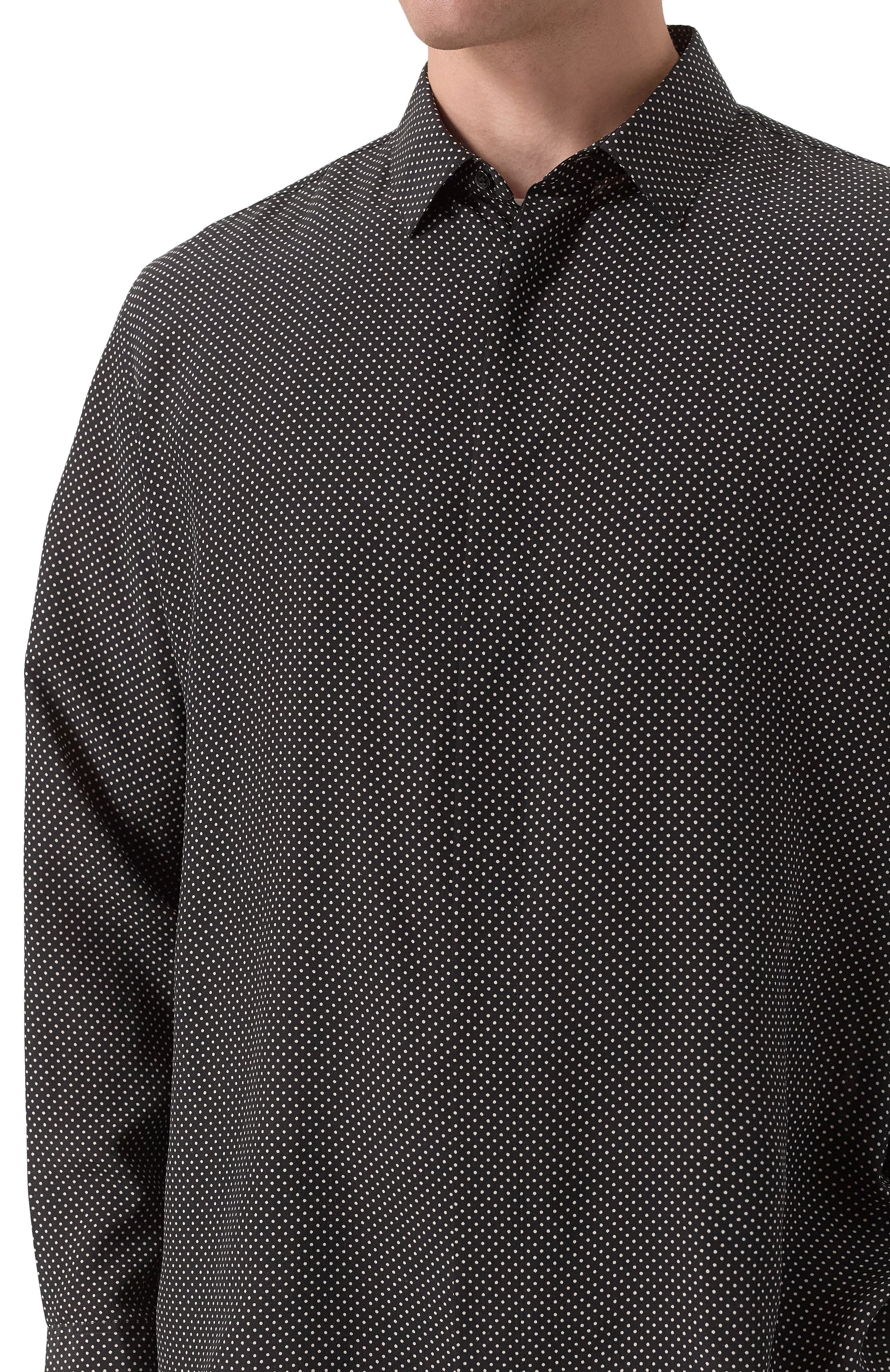 Шелковая рубашка SAINT LAURENT, арт. 646850/Y301W, фото 5