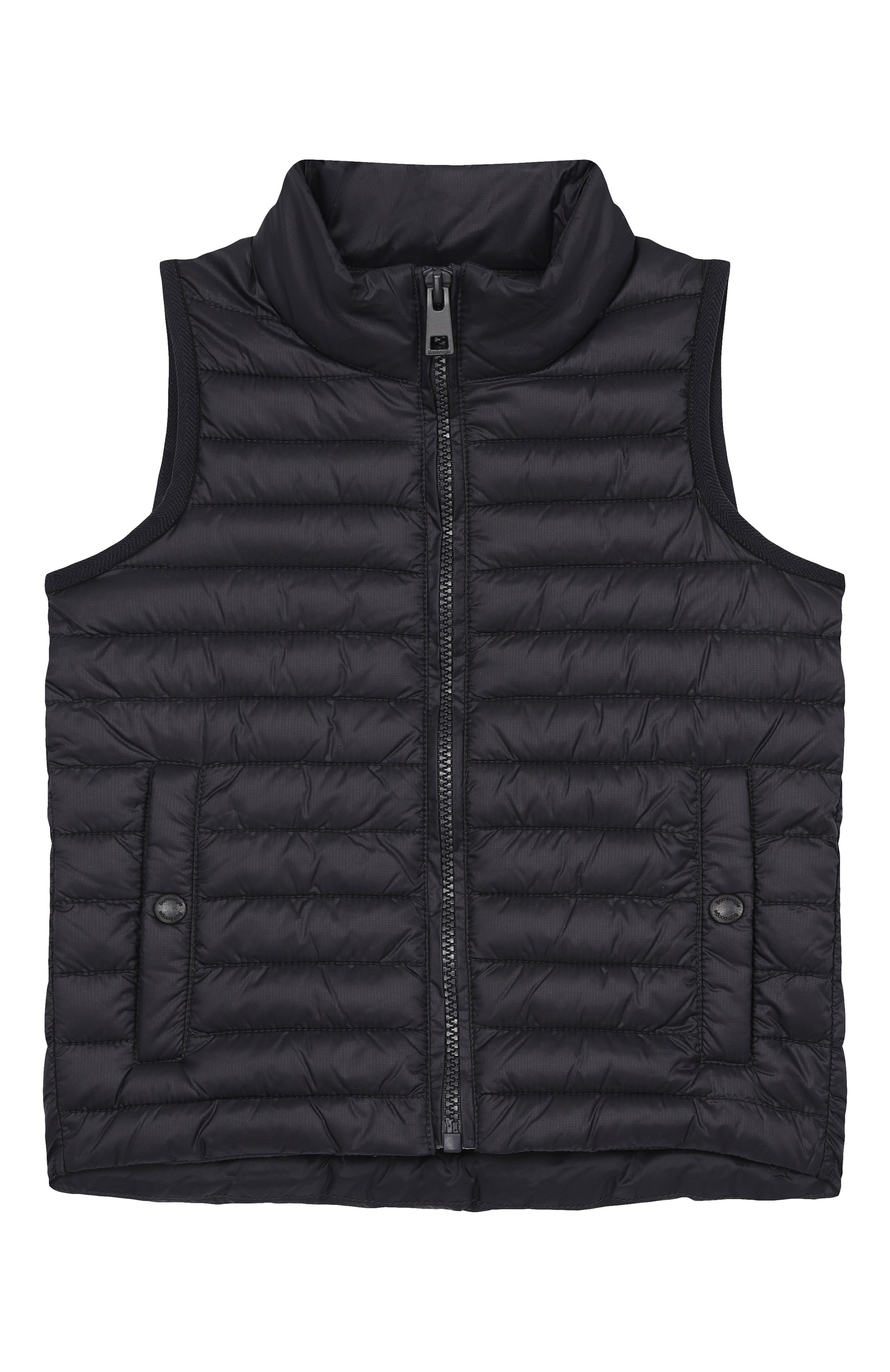 Утепленный жилет BOMBOOGIE темно-синего цвета по цене 16950 руб., арт. VK 8413 KJ6, фото 1 Утепленный жилет BOMBOOGIE, арт. VK 8413 KJ6, фото 1