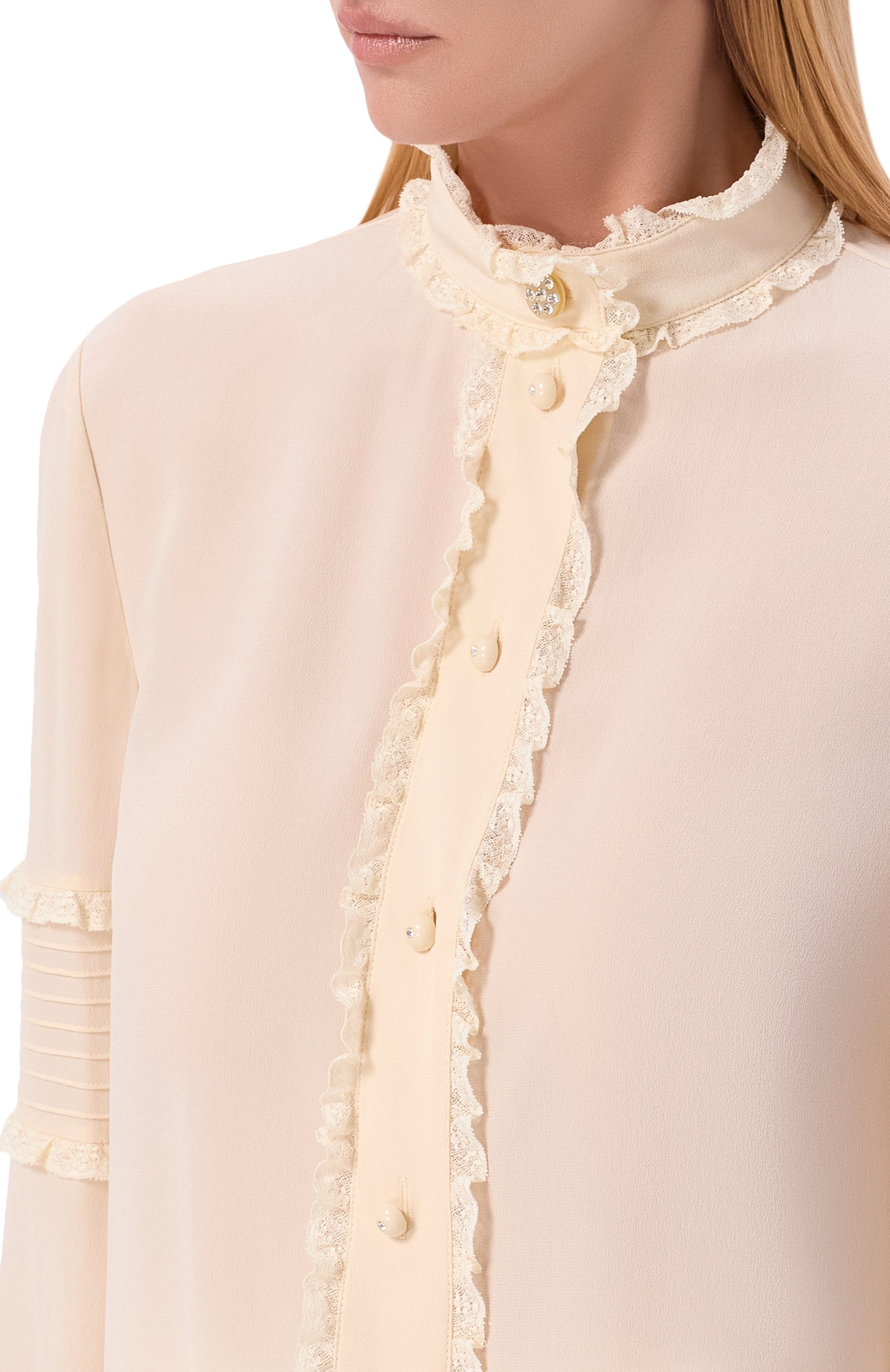 Шелковая блузка VALENTINO, арт. 8B3AB890/21B, фото 5