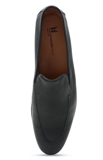 Кожаные лоферы MORESCHI темно-синего цвета по цене 44950 руб., арт. 43728/ED/GUANT0/F.ESTATE, фото 5 Кожаные лоферы MORESCHI, арт. 43728/ED/GUANT0/F.ESTATE, фото 5