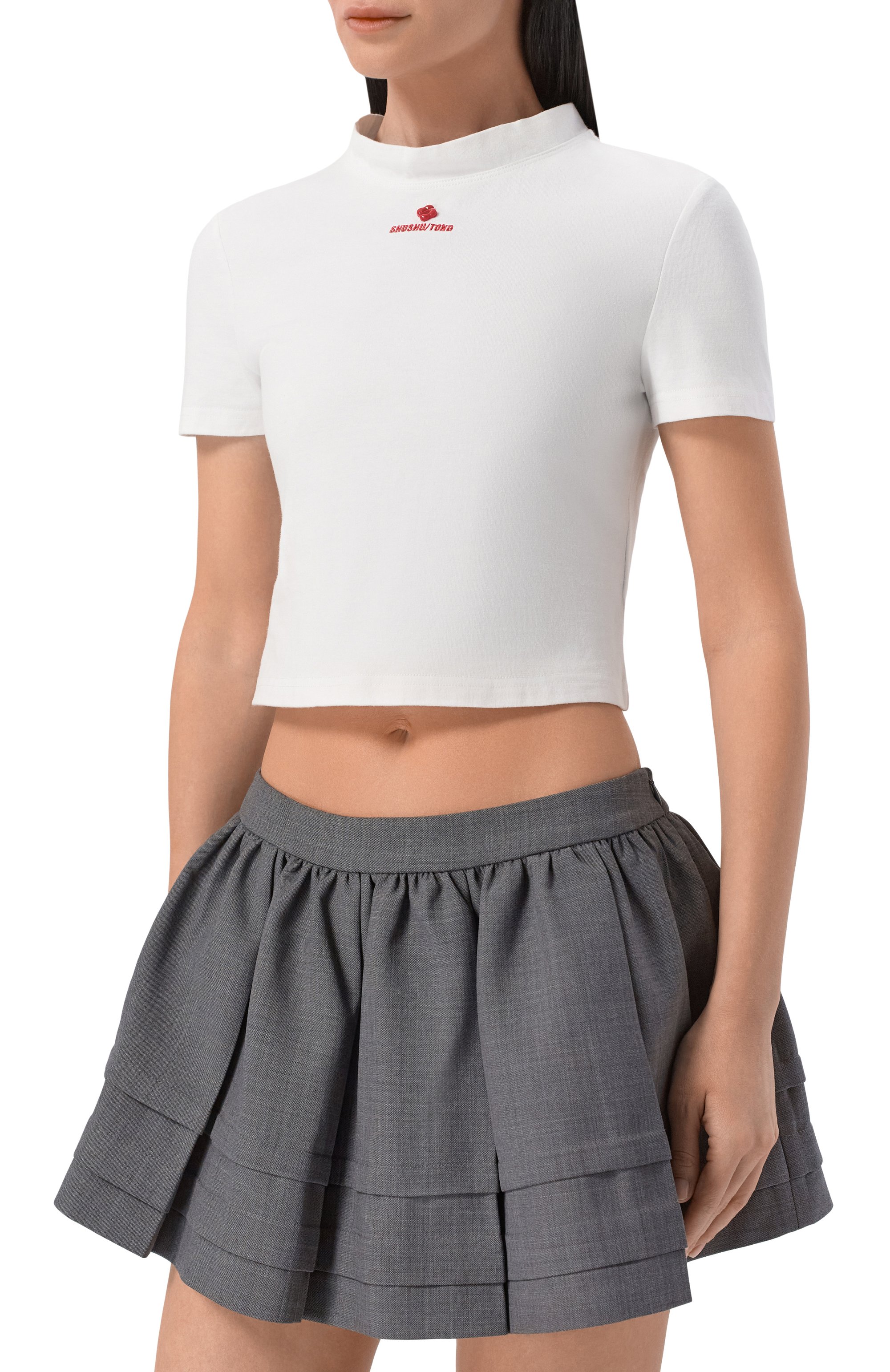 Хлопковая футболка SHUSHU/TONG, арт. FSDFT004/C0T001, фото 3