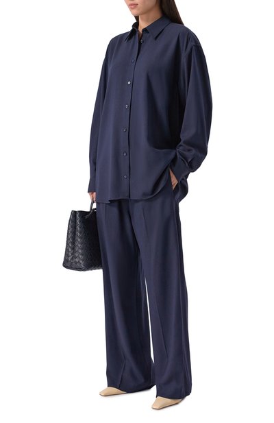 Рубашка из вискозы и шерсти TOTEME, арт. 254-WRT0480-FB0016, фото 2