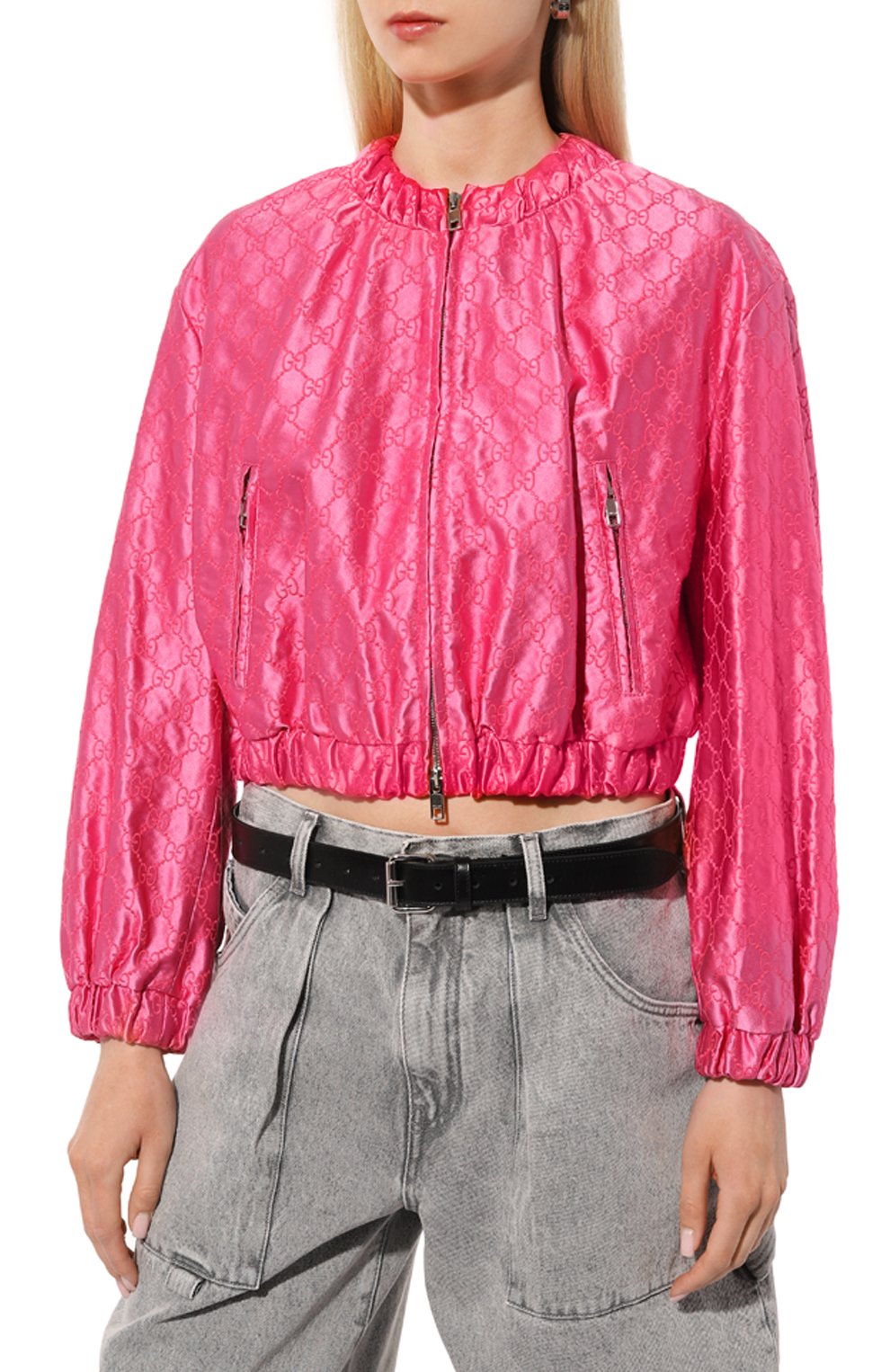 Шелковый бомбер GUCCI, арт. 691925/ZAIDC, фото 3
