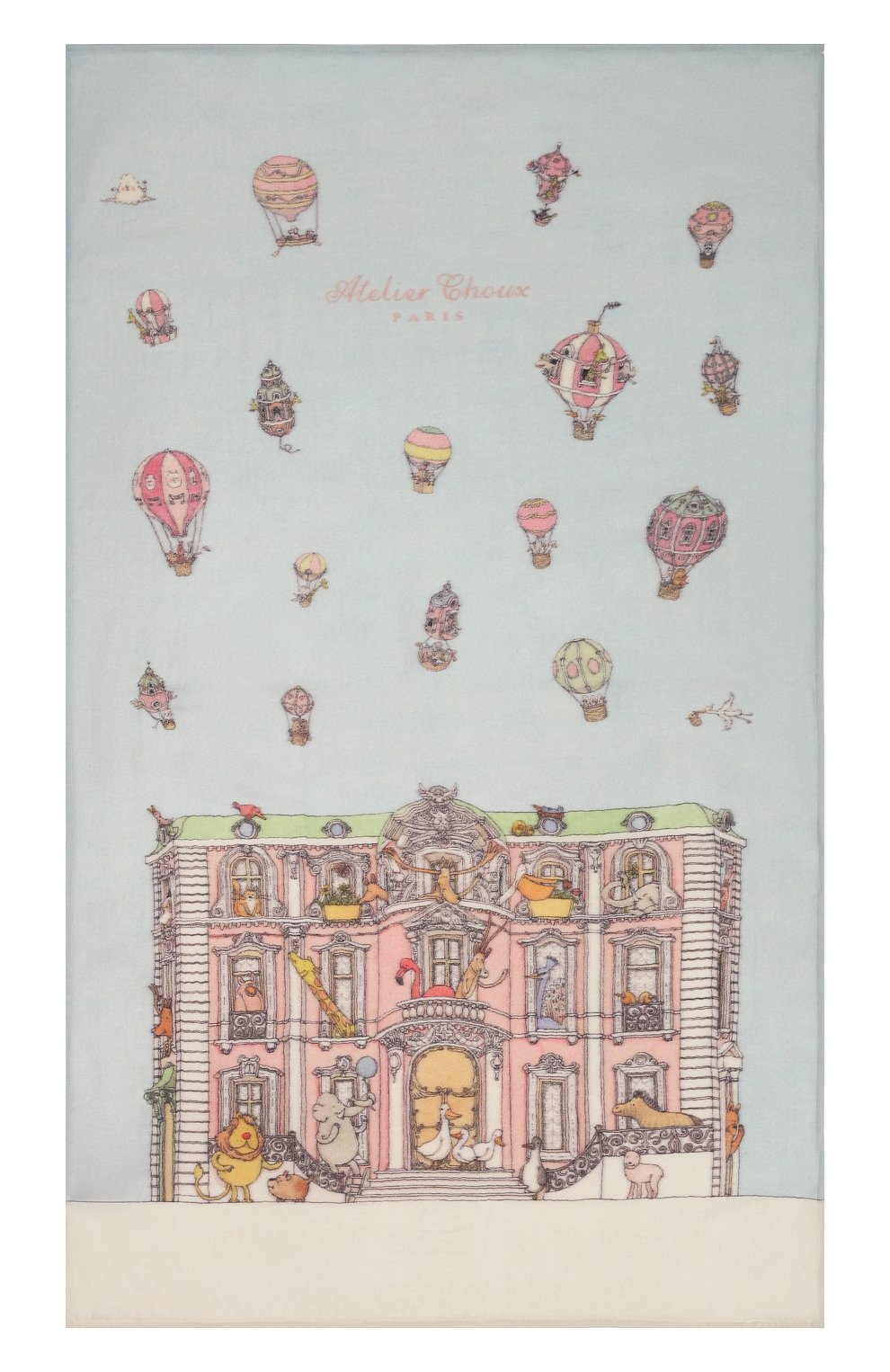 Одеяло из кашемира и шерсти ATELIER CHOUX голубого цвета по цене 15550 руб., арт. CASHMERE BLANKET-M0NCEAU MANSI0N, фото 2 Одеяло из кашемира и шерсти ATELIER CHOUX, арт. CASHMERE BLANKET-M0NCEAU MANSI0N, фото 2