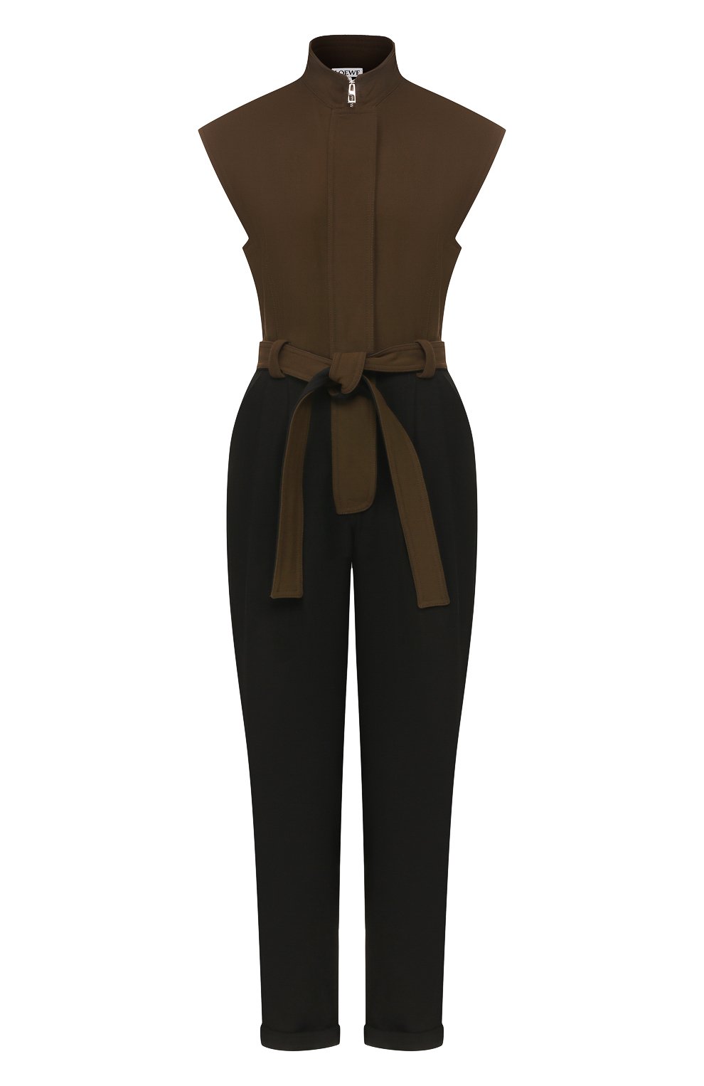 Комбинезон с поясом LOEWE хаки цвета по цене 131000 руб., арт. D2296150R0, фото 1 Комбинезон с поясом LOEWE, арт. D2296150R0, фото 1