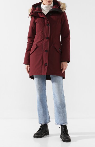 Парка rossclair CANADA GOOSE бордового цвета по цене 139000 руб., арт. 2580L, фото 2 Парка rossclair CANADA GOOSE, арт. 2580L, фото 2