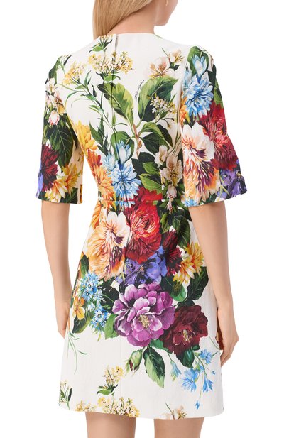Платье из хлопка и вискозы DOLCE & GABBANA, арт. F6TZRT/FSRQU, фото 4
