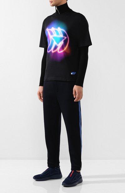 Текстильные кроссовки prada linea rossa PRADA, арт. 4E3392-3KPL-F0V41, фото 2