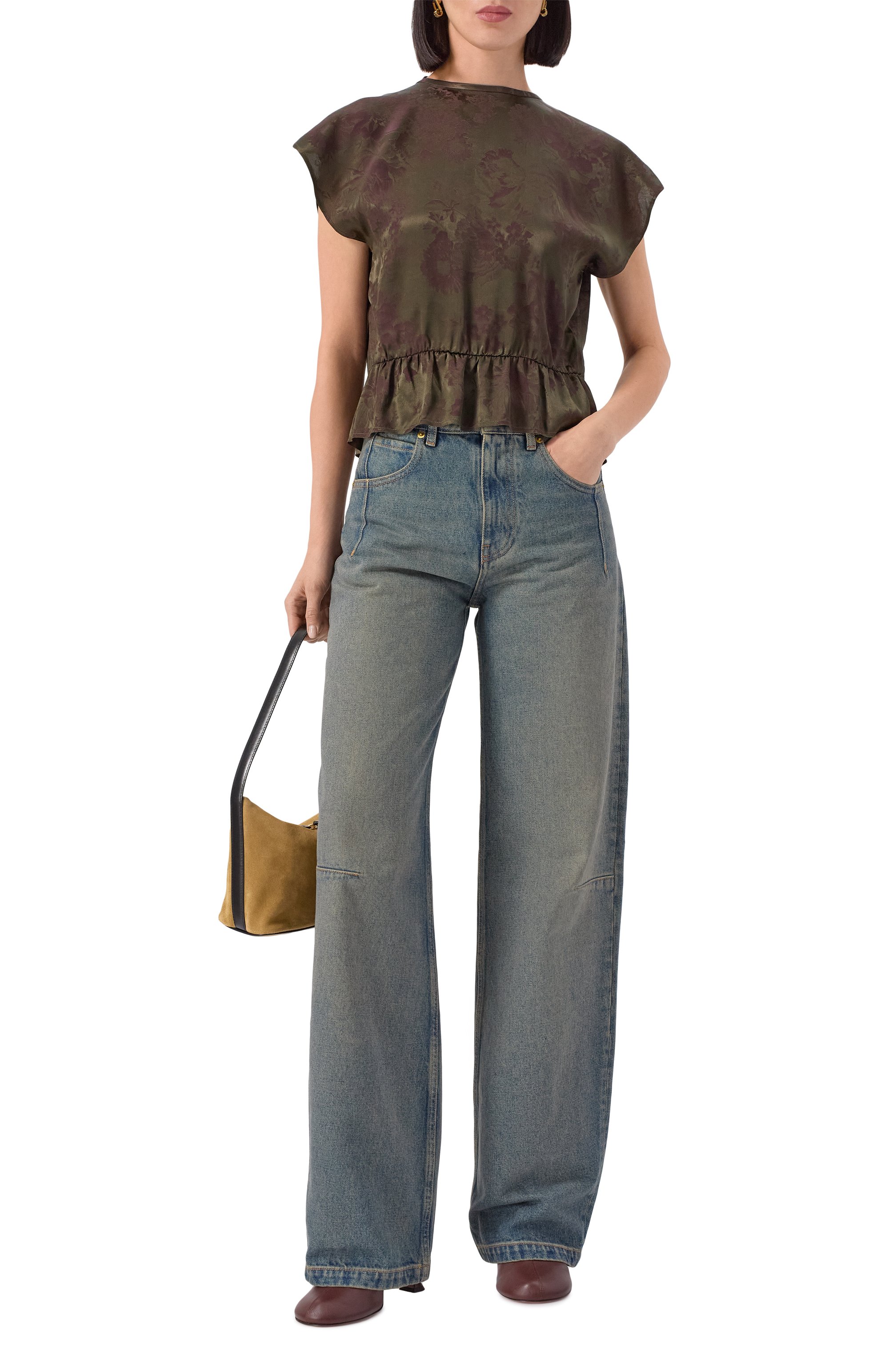 Комбинированный топ MM6, арт. S52NF0017/MTN082, фото 2