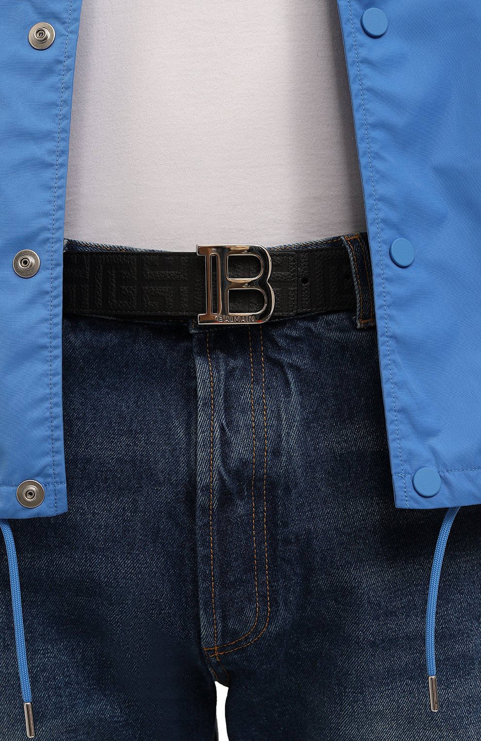 Кожаный ремень BALMAIN черного цвета по цене 56750 руб., арт. BM1WJ000/LPSE, фото 2 Кожаный ремень BALMAIN, арт. BM1WJ000/LPSE, фото 2