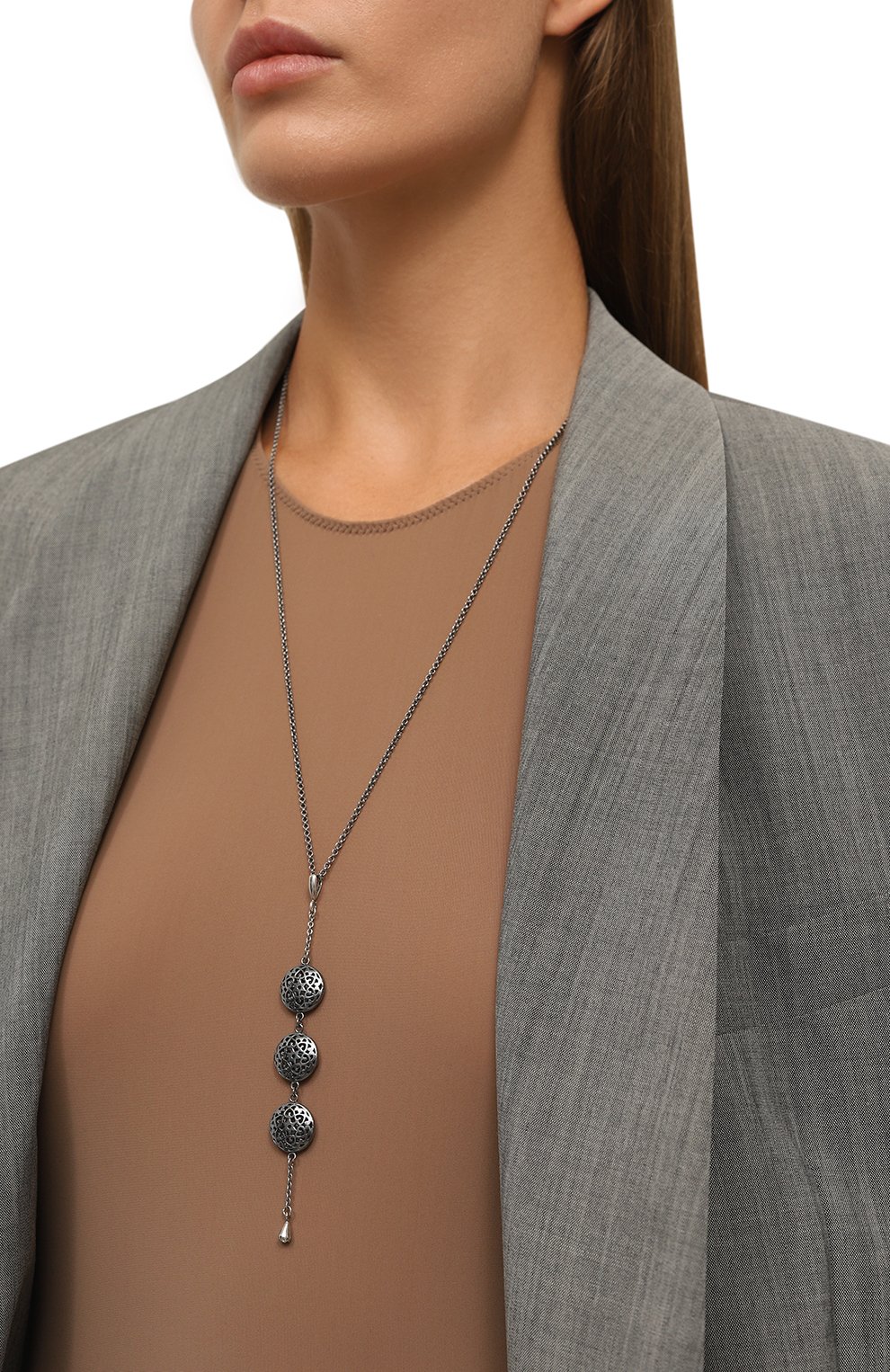 Колье мандала MIDGARD PARIS серебряного цвета по цене 21000 руб., арт. 5769, фото 2 Колье мандала MIDGARD PARIS, арт. 5769, фото 2