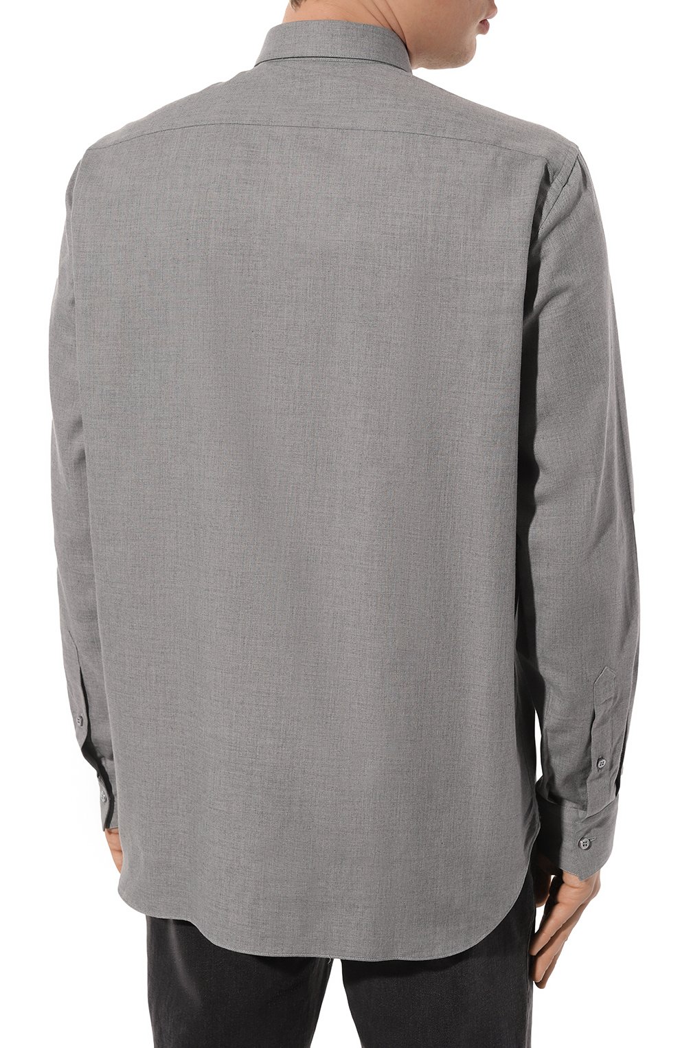 Рубашка из хлопка и кашемира ZILLI, арт. REGC02ZS04050ZS001649, фото 4