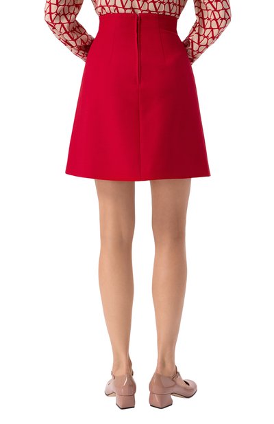 Юбка из шерсти и шелка VALENTINO, арт. 6B3RACK11CF, фото 4