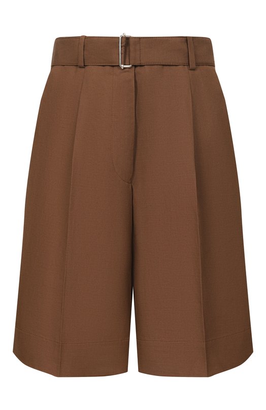 Шорты из лиоцелла и льна Officine Generale S26WSHT802 Коричневый S26WSHT802