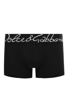 Мужские хлопковые боксеры DOLCE & GABBANA черного цвета, арт. M4F34J/0NP20 | Фото 1 (Кросс-КТ: бельё; Материал сплава: Проставлено; Нос: Не проставлено; Материал внешний: Хлопок; Мужское Кросс-КТ: Трусы)