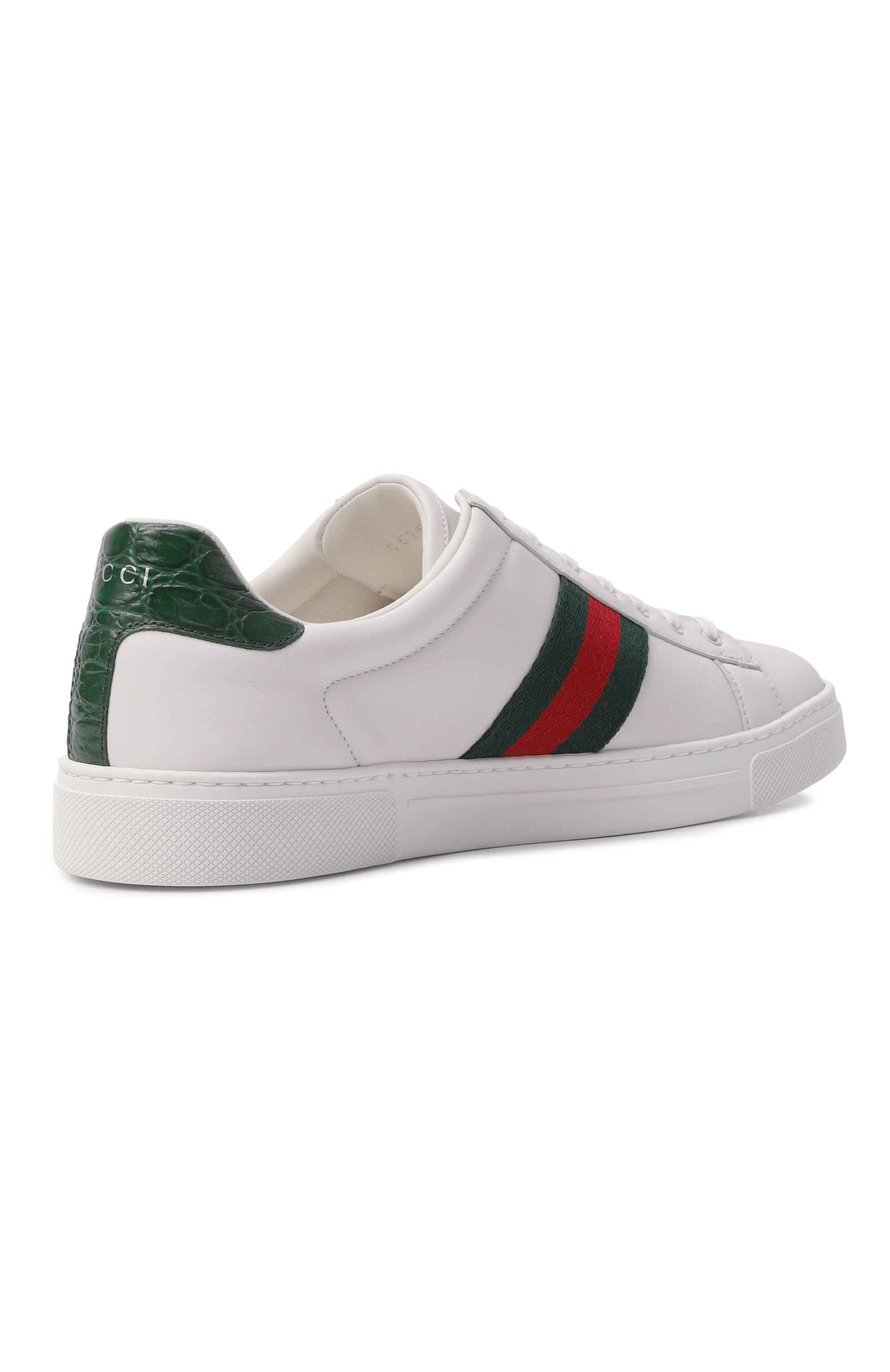 Кожаные кеды ace GUCCI, арт. 757943/AACAG, фото 5