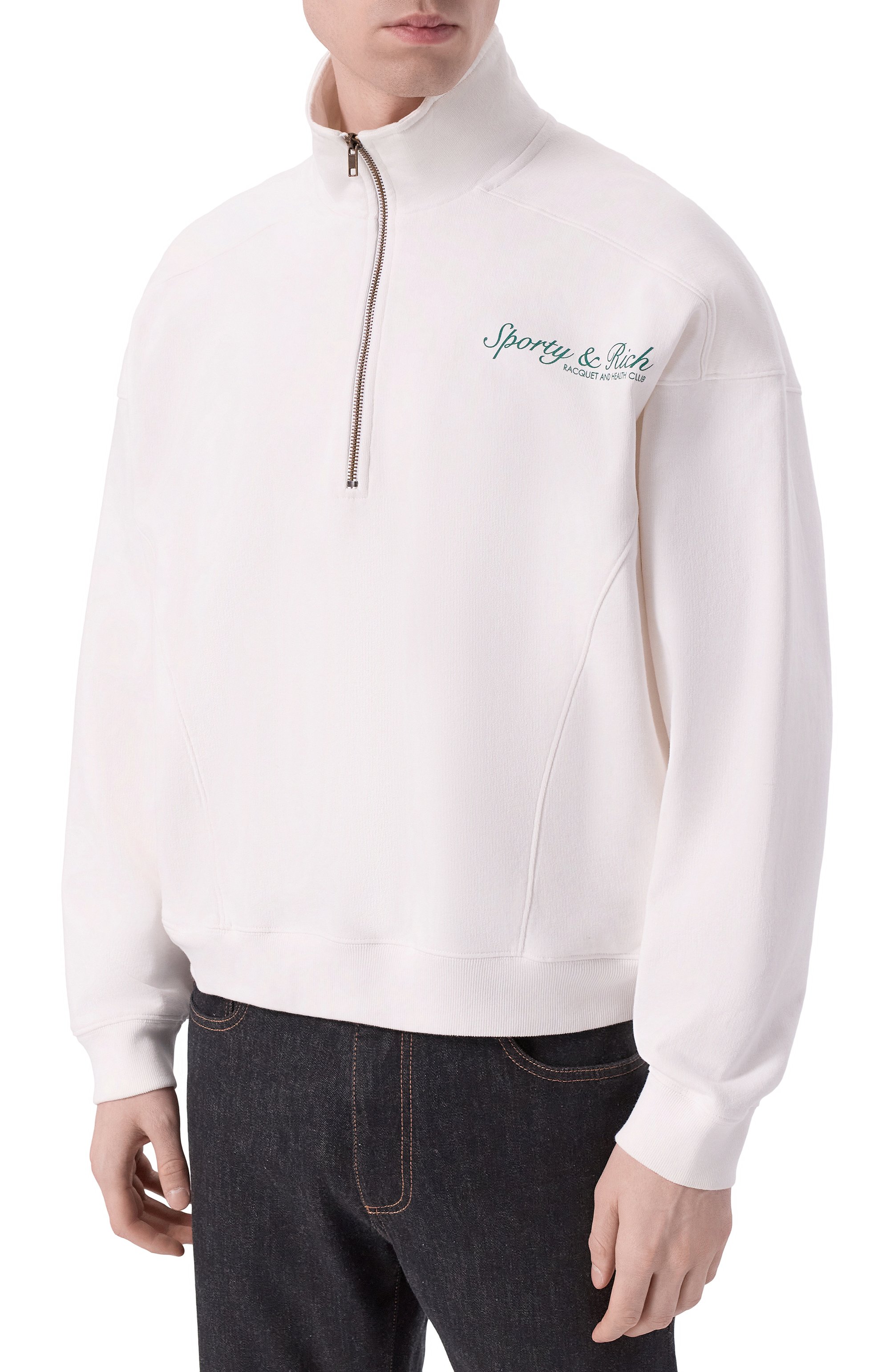 Хлопковый анорак SPORTY AND RICH, арт. ST073621306WH01, фото 3