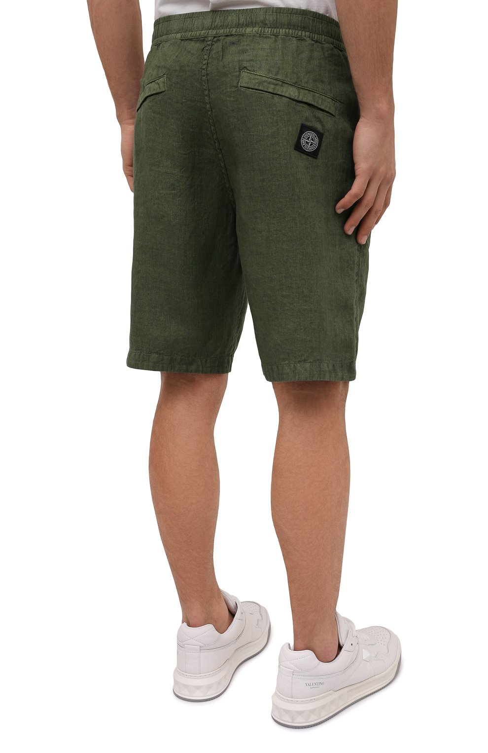 Льняные шорты STONE ISLAND, арт. 7615L1401, фото 4