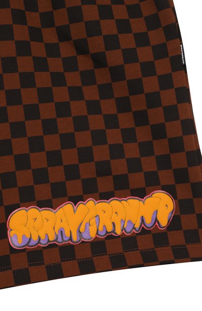 Хлопковые шорты SPRAYGROUND, арт. SPY1439E/MAKES THE W0RLD G0 R0UND SH0RTS, фото 3