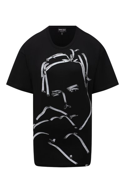 Женская хлопковая футболка GIORGIO ARMANI, арт. 6KAM79/AJMCZ