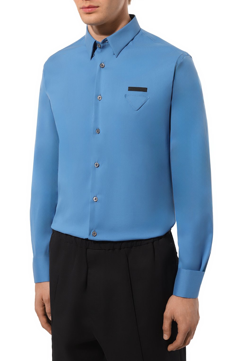 Хлопковая рубашка PRADA, арт. UCN259-F62-F0013-201, фото 3