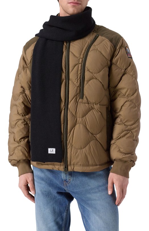 Шерстяной шарф C.P. Company 19CMAC303A005509A Чёрный  19CMAC303A005509A Фото 2