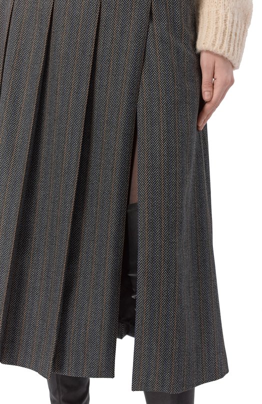 Плиссированная юбка Gooroo SK042-9080-905-FW25/26 Серый  SK042-9080-905-FW25/26 Фото 5