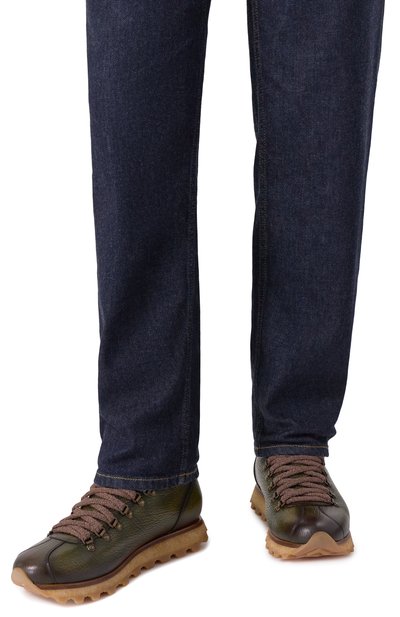 Кожаные хайкеры W.GIBBS, арт. 0998035/VIT. BANTUS/C0LLETT0 FUR, фото 3