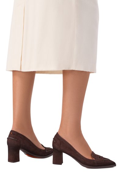 Женские замшевые туфли SANTONI, арт. WDEG71386PC4NMGS
