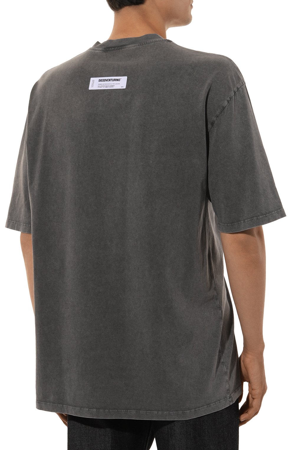 Хлопковая футболка DIEGO VENTURINO, арт. D3W4DVTS0ZHF, фото 4