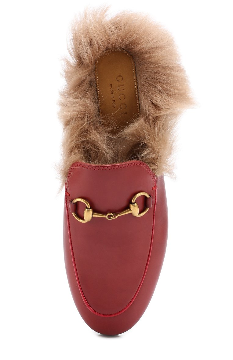 Кожаные сабо princetown с пряжкой-трензелем GUCCI, арт. 426361/DKHH0, фото 1