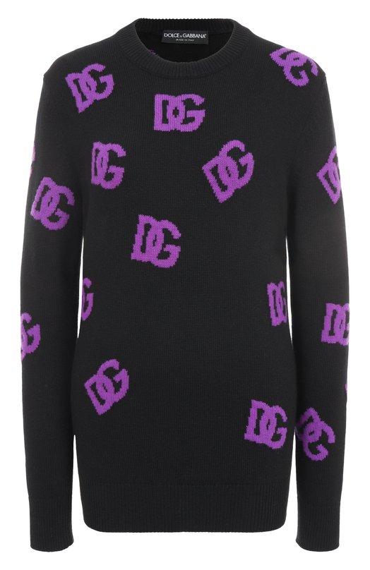 Шерстяной свитер Dolce & Gabbana FXX06T/JCVYX Чёрный FXX06T/JCVYX