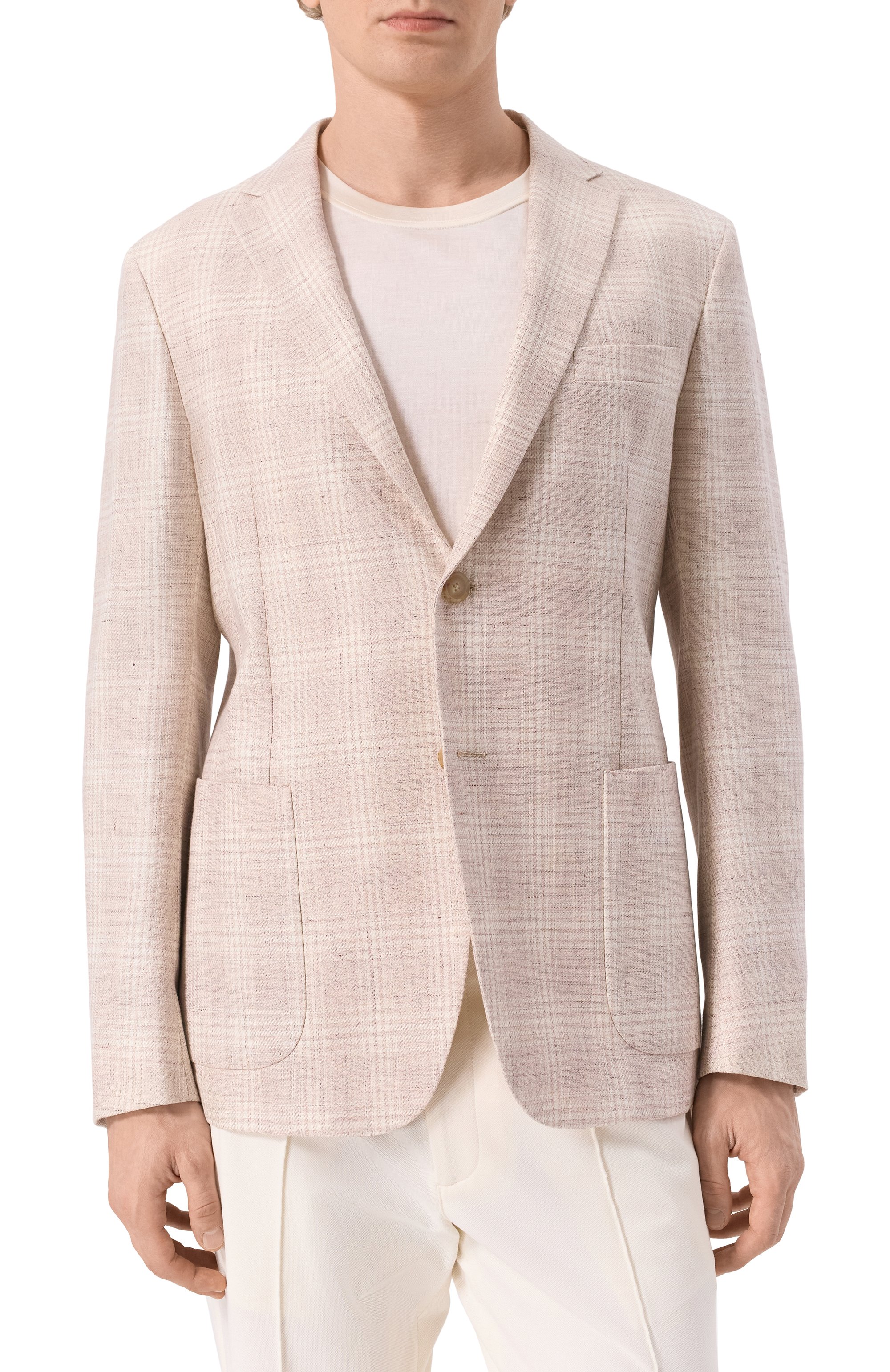 Пиджак изо льна и хлопка ZEGNA, арт. 1DNMG0/976704A9, фото 5