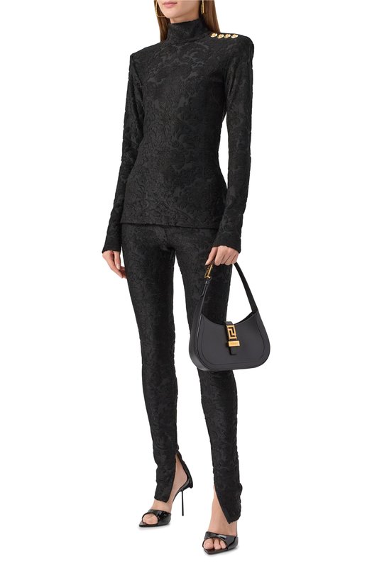 Топ из вискозы Balmain FF1AR962/JK65 Чёрный  FF1AR962/JK65 Фото 2